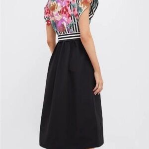 NWT Tuckernuck Black and Floral Chloe Dress